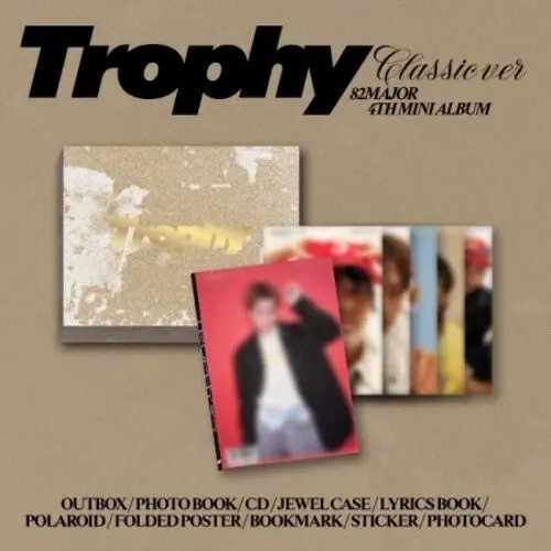 82Major: Trophy - Classic Version - Incl. 16Pg Lyric Book, Polaroid, Bookmark, Sticker, Folded Poster + 2 Photocards - Compact Discs 1