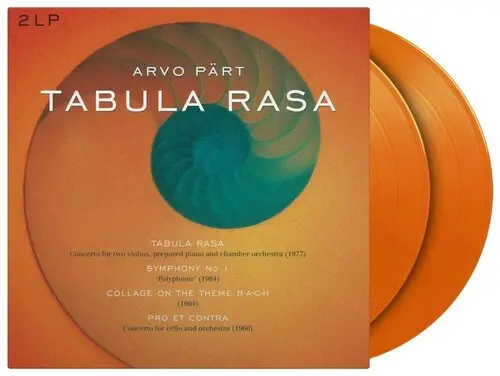 Arvo Part: Tabula Rasa / Symphony 1 / Collage On A Theme B-A-C-H / Pro Et Contra - Ltd 180Gm Orange Vinyl - Vinyl Lp 1