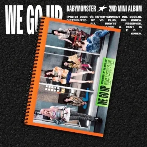 Babymonster: We Go Up - Go Version - Incl. 72Pg Photobook, Folded Poster, 6 Selfie Photocard, Boomark + Logo Stickers - Compact Discs 1