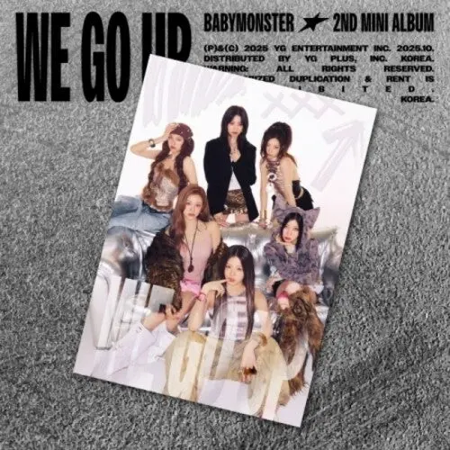 Babymonster: We Go Up - Postcard Version - Incl. 2 Postcards, 10 Unit Postcards, 12 Film Photocards, 5 Unit Photocards, 6 Selfie Photocards + Sticker - Compact Discs 1