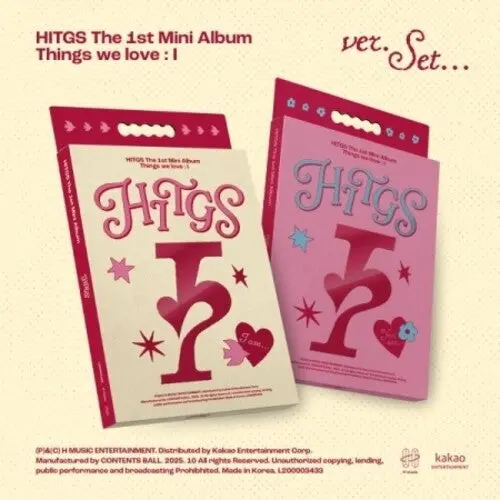 Hitgs: Things We Love : I - Random Cover - Incl. Photobook, Sticker, Polaroid Photo, Photocard, Folded Poster, Postcard + Mount Film - Compact Discs 1
