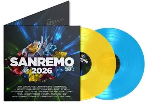 Sanremo 2026 / Various: Sanremo 2026 / Various - Clear Yellow & Blue Colored Vinyl - Vinyl Lp 1