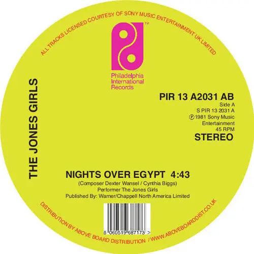 The Jones Girls: Nights Over Egypt - 12-Inch Single 1